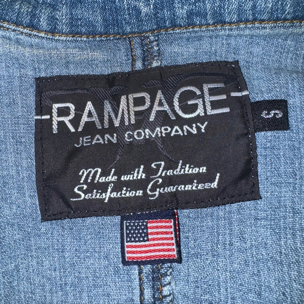 Rampage Blue Jean Jacket with Fitted Tailored Style and Classic Denim Look - Picture 5 of 5